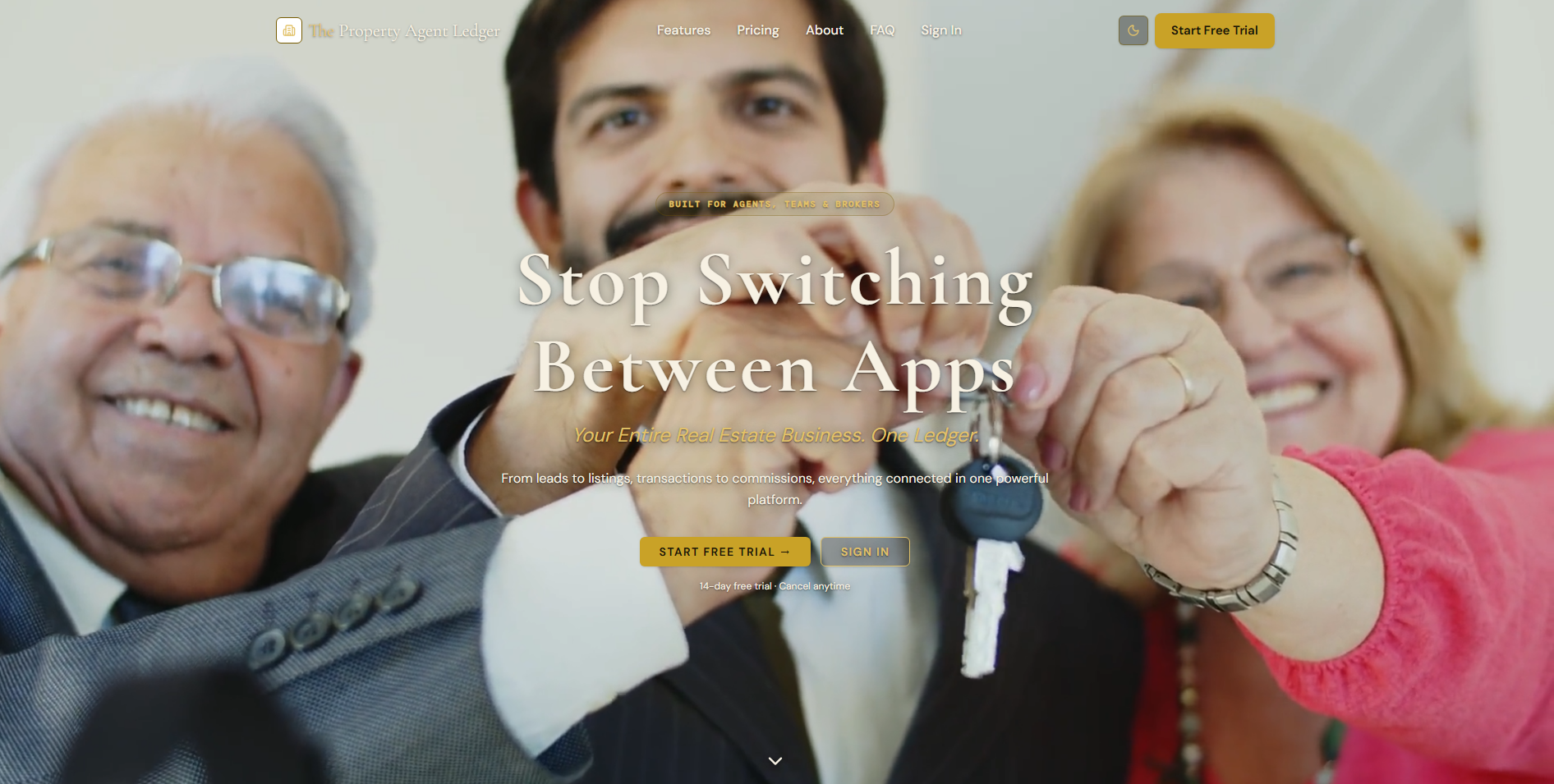 The Property Agent Ledger software website